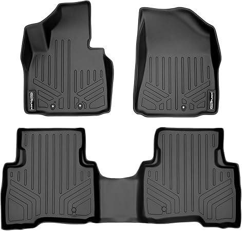 MAXLINER Floor Mats 2 Row Liner Set Black for 2014-2015 Kia Sorento