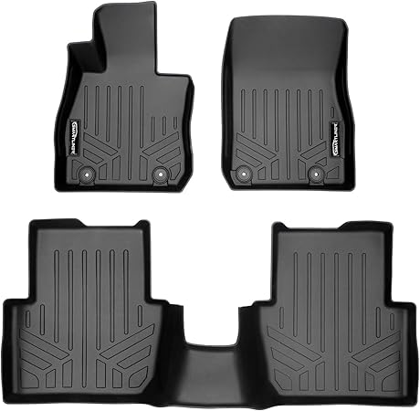 MAXLINER Custom Fit Floor Mats 2 Row Liner Set Black for 2016-2021 Mazda CX-3