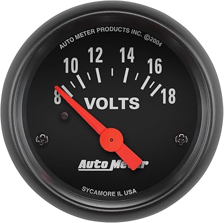 Auto Meter 2645 Z-Series Electric Voltmeter Gauge, 2.3125 in.