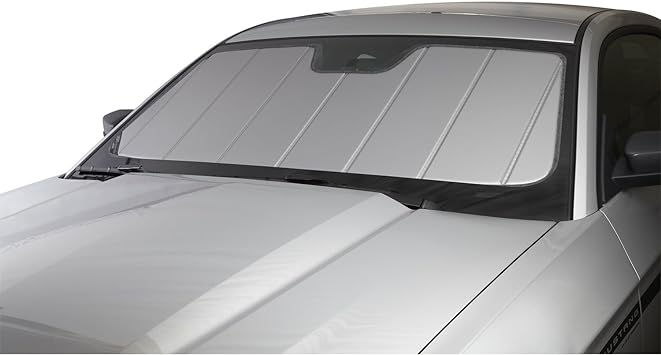 Covercraft UV10166SV Silver UVS 100 Custom Fit Sunscreen for Select Ford Mustang Models - Laminate Material, 1 Pack