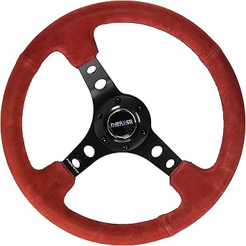 NRG Innovations NRG-RST-006S-RR NRG-RST-006S-RR Reinforced Steering Wheel - 350MM Sport Steering Wheel (3