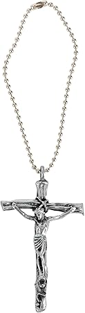 Cathedral Art Crucifix Car Charm, Multi, 0.20