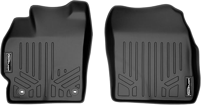 SMARTLINER Custom Fit Floor Mats 1st Row Liner Set Black for 2012-2015 Toyota Prius or 2012-2017 Toyota Prius V