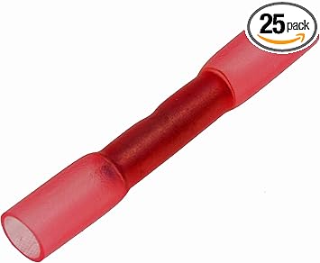 Dorman 638-450 22-18 Gauge Butt Waterproof Connector, Red, 25 Pack