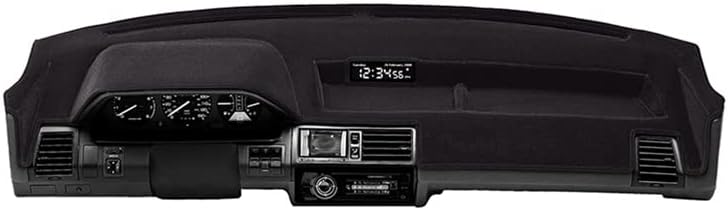 Coverking Dash Cover Mat Pad Custom Designed for Select Ford F-350 Super Duty Dashboards: Velour Material, Black