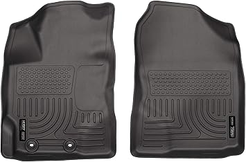 Husky Liners Weatherbeater Floor Mats | Fits 2012-2018 Toyota Yaris | Front Row, 2-pc Black - 13501