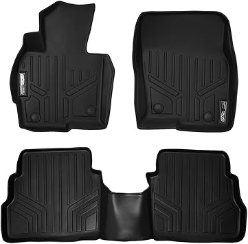 SMARTLINER Custom Fit Floor Mats 2 Row Liner Set Black for 2013-2016 Mazda CX-5 - All Models