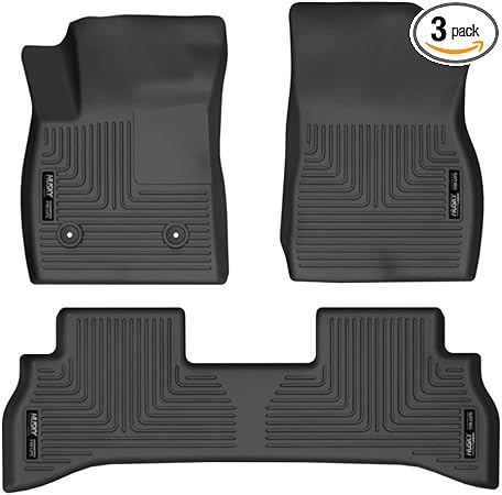 Husky Liners Weatherbeater Floor Mats | Fits 2021-2024 Buick Encore GX (Front Wheel Drive Only) | Front & 2nd Row, 3-pc Black - 95171