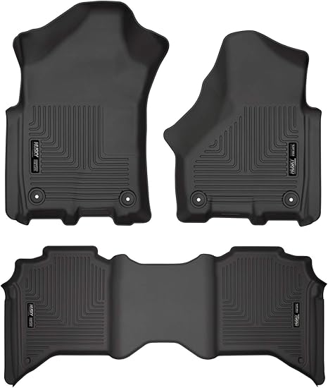 Husky Liners — Weatherbeater | Fits 2019 Dodge Ram 3500 Crew Cab - Front & 2nd Row Liner