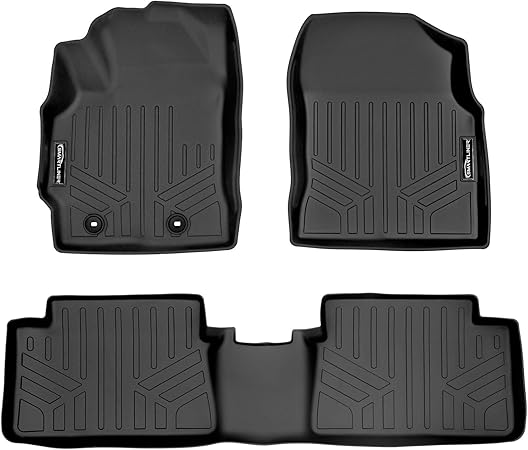 MAXLINER Floor Mats 2 Row Liner Set Black for 2017-2018 Toyota Corolla iM / 2016 Scion iM