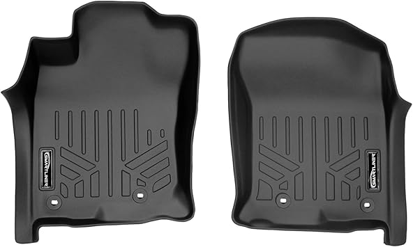 SMARTLINER Custom Fit Floor Mats 1st Row Liner Set Black Compatible with 2013-2022 Toyota 4Runner / 2014-2022 Lexus GX460