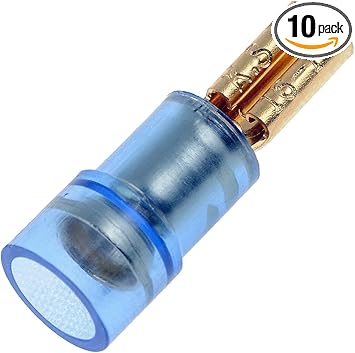 Dorman 84547 16-14 Gauge Female Disconnect, .110 In., Blue, 10 Pack