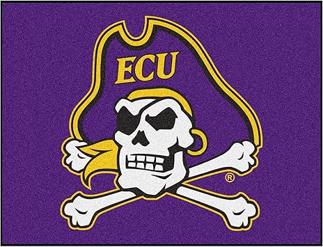 FANMATS 1301 East Carolina Pirates All-Star Rug - 34 in. x 42.5 in. Sports Fan Area Rug, Home Decor Rug and Tailgating Mat