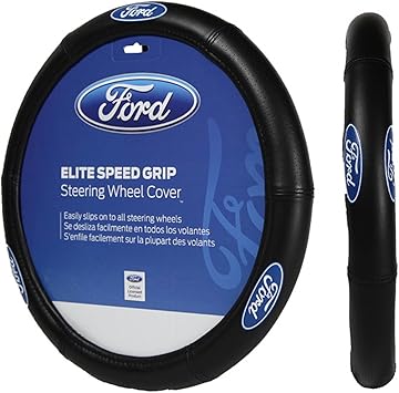 Plasticolor 006725R01 Ford Elite Premium Logo Steering Wheel Cover