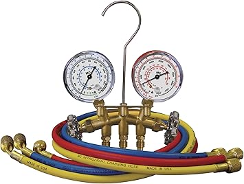 (33661 Brass HVAC Gauge Set for R12/R22/R502 Refrigerant