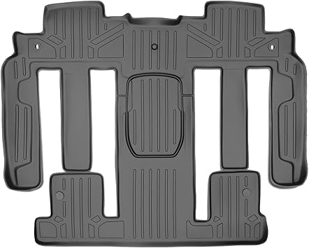 MAXLINER 2nd Row Gray Floor Mat Set Compatible with 2009-2017 Chevy Traverse/2008-2017 Buick Enclave /07-10 Saturn Outlook/2007-2016 GMC Acadia/2017 GMC Acadia Lmtd (Old Body)(2nd Row Bucket Seats)