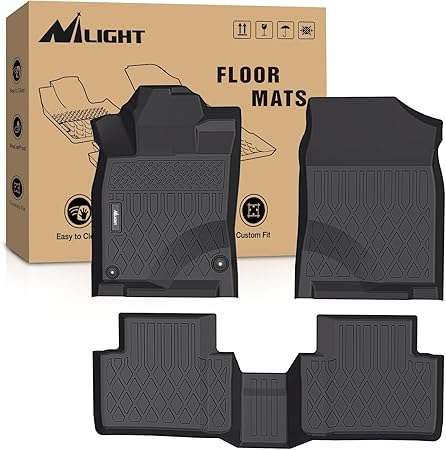 Nilight TPE Floor Mats for Honda Civic Coupe/Sedan/Type R 2016-2021,Civic Hatchback 2017 2018 2019 2020 2021,All Weather Custom Fit Heavy Duty Floor Liners