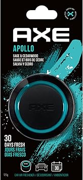 AXE Gel Can Car Air Freshener, Air Purifier, Odor Eliminator Provides A Long Lasting Scent (Apollo Scent, 1 Pack)