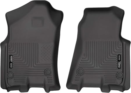 Husky Liners Weatherbeater Floor Mats | Fits 2019 - 2024 Ram 1500 (Crew Cab, Quad Cab) | Front Row, 2-pc Black - 13741