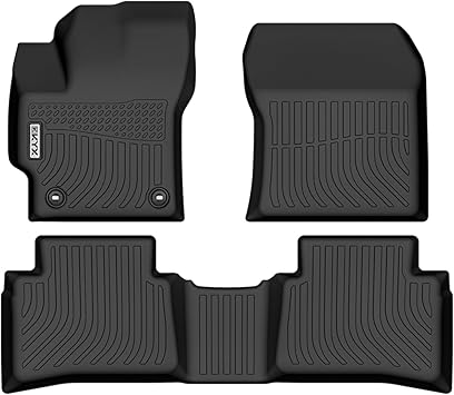 KYX All Weather Floor Mats for Toyota Corolla 2020 2021 2022 2023, TPE Rubber Car Mats 1st and 2nd Row, Floor Liners Accessories for 2020-2023 Corolla