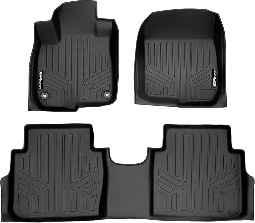 MAXLINER Custom Fit Floor Mats 2 Row Liner Set Black Compatible with 2017-2022 Honda CR-V