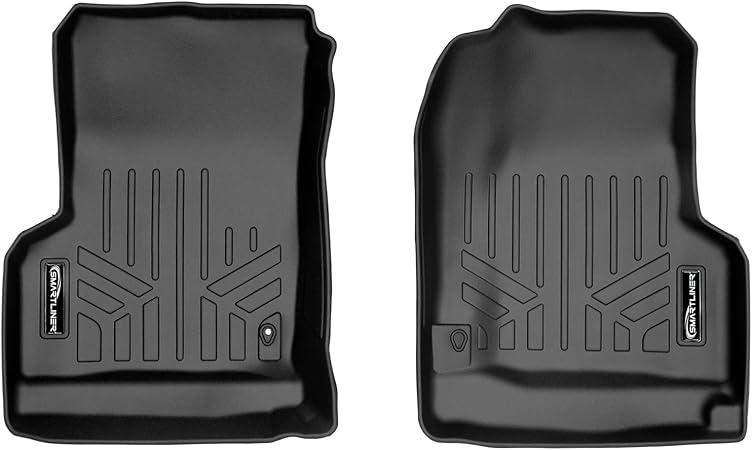 MAXLINER Floor Mats 1st Row Liner Set Black for 1997-2006 Jeep Wrangler Unlimited and 2 Door Models