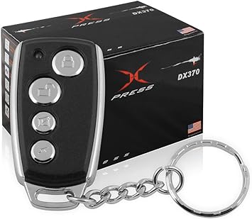 XO Vision DX382 Universal Car Alarm System with Two 4-Button Remotes