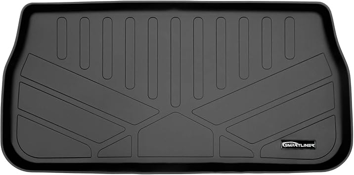 SMARTLINER Custom Fit Cargo Trunk Liner Floor Mat Behind 3rd Row Black Compatible with 2017-2021 Pacifica and 2020 Voyager