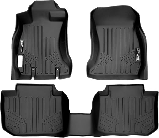 MAXLINER Floor Mats 2 Row Liner Set Black for 2013-2017 Subaru Crosstrek/XV Crosstrek