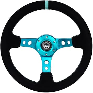 NRG Innovations NRG-RST-006S-TL Reinforced Steering Wheel - 350MM Sport Steering Wheel (3