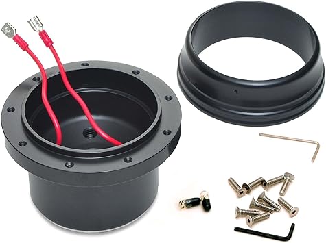 GT Performance 20-6509 Steering Wheel Install Hub for Ford, Black Anodized