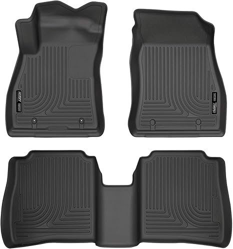 Husky Liners Weatherbeater Floor Mats | Fits 2014-2019 Nissan Sentra | Front & 2nd Row, 3-pc Black - 95631