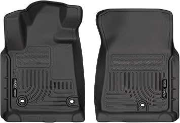 Husky Liners Weatherbeater Floor Mats | Fits 2007-2011 Toyota Tundra | Front Row, 2-pc Black - 18581