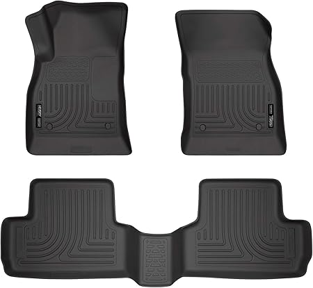 Husky Liners Weatherbeater Floor Mats | Fits 2012-2017 Buick Verano | Front & 2nd Row, 3-pc Black - 98171