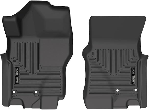 Husky Liners Weatherbeater Floor Mats | Fits 2022-2024 Nissan Frontier Crew & King Cab | Front Row, 2-pc Black - 13521