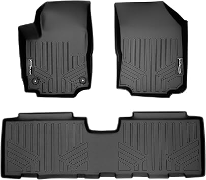 MAXLINER Custom Fit Floor Mats 2 Row Liner Set Black Compatible with 2018-2022 Chevrolet Equinox