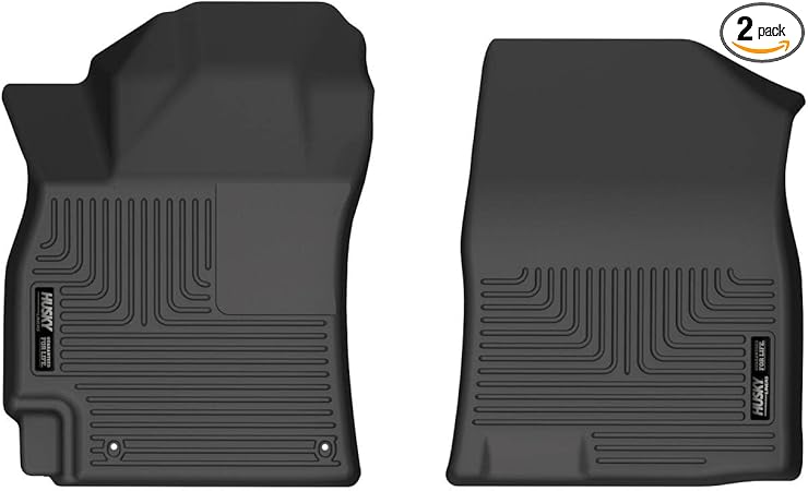 Husky Liners X-act Contour Floor Mats | Fits 2021-2024 Hyundai Elantra | Front Row, 2-pc Black - 51301