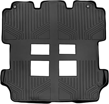 MAXLINER Floor Mats 2nd and 3rd Row Liner Black for 2011-2017 Honda Odyssey