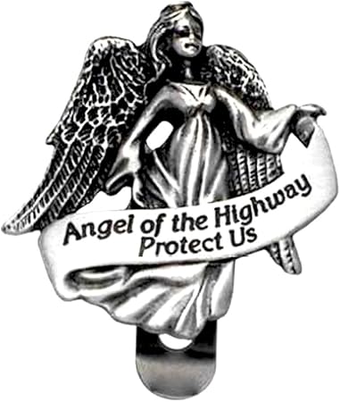 Cathedral Art KVC119 Auto Visor Clip, Angel of The Highway, 2-3/8-Inch