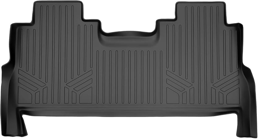 MAXLINER Floor Mats 2nd Row Liner Black for 2017-2021 Ford F-250 / F-350 Super Duty Crew Cab with 1st Row Bucket Seats