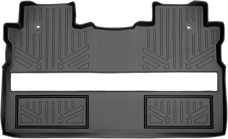 SMARTLINER Custom Fit Floor Mats 2nd Row Liner Black for 2017-2021 Honda Ridgeline Crew Cab