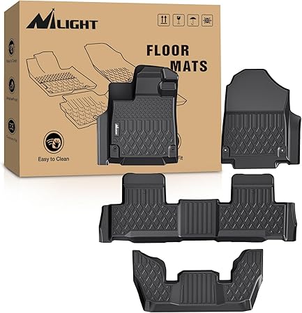 Nilight TPE Floor Mats for Acura MDX 2022 2023 2024,All Weather Custom Fit Heavy Duty Floor Liners