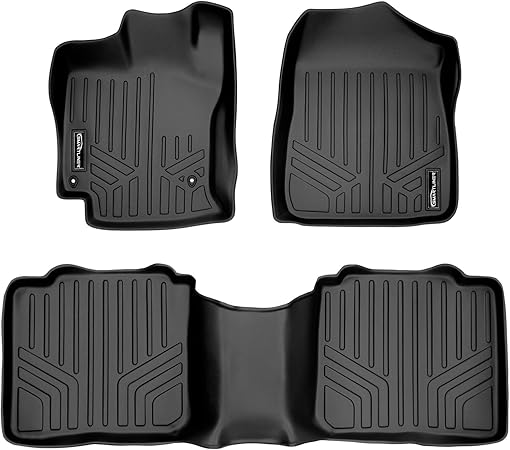 MAXLINER Floor Mats 2 Row Liner Set Black for 2009-2011 Toyota Venza