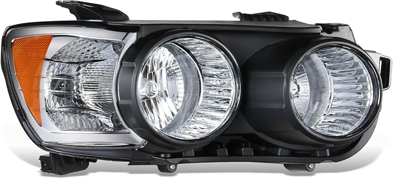 DNA MOTORING Right OE Style Headlight Compatible with 12-16 Chevy Sonic with Black Bezel,OEM-HL-0184-R