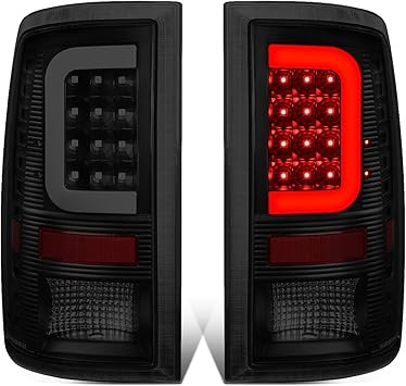 DNA MOTORING TL-DRAM09-LED-3D-BK-SM-G2 LED 3D Tail Light Assembly Driver & Passenger Side [Compatible with 09-17 Dodge Ram 1500 2500 3500]