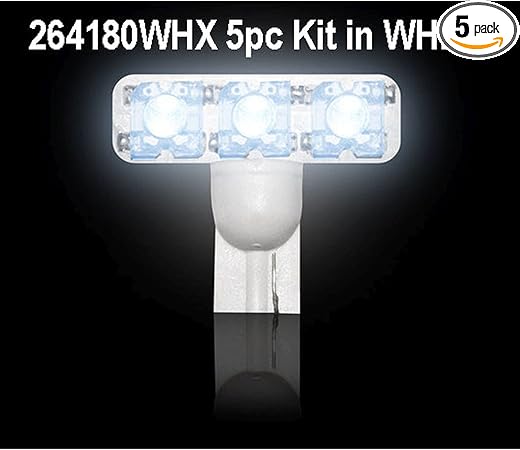 Recon - Fits 1999-2016 Super Duty F250 F350 F450 F550 T-10 1- Watt Cab Lights White LED Bulbs - (5 Piece Kit)