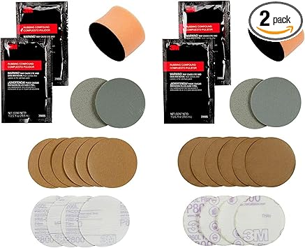 3M Headlight Restoration Kit, Medium Duty 2-Pack, Easy Car Headlight Restoration System, Headlight Cleaner and Restorer, No Tools Required