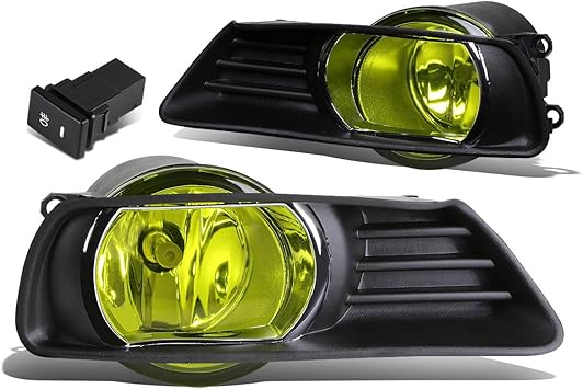 DNA MOTORING FL-ZTL-138-AM Fog Light With Switch Driver & Passenger Side Enhance visibility [Compatible with 07-09 Camry]