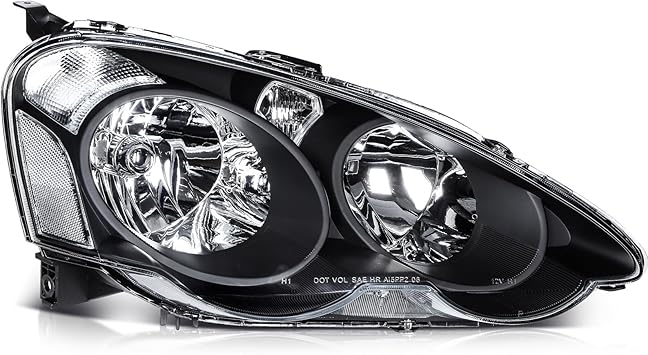 Headlight Assembly Compatible with for Acura RSX 2002-2004 Bulbs Not Included 33101S6MA01 33151S6MA01 AC2518101 AC2519101