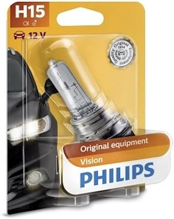 Philips H15 Standard Halogen Replacement Headlight Bulb, 1 Pack